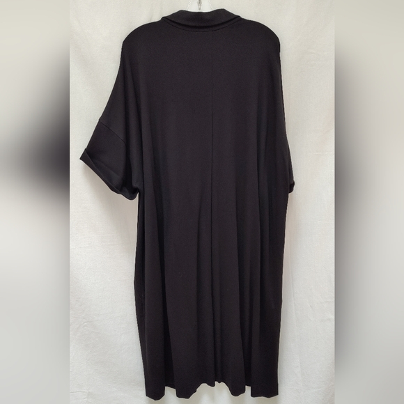 New Lafayette 148 little black shirt dress Toni plus size 3x mini work short - Picture 16 of 16